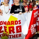 L'Onusida s'est fixée comme objectif d'éradiquer l'épidémie du sida d'ici à 2030 (archives). KEYSTONE/EPA ANP/PATRICK VAN KATWIJK